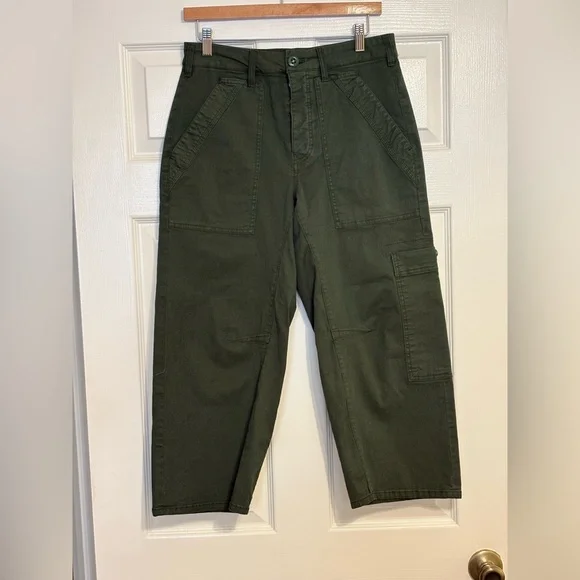 Anthropologie The Millie Low-Slung Barrel Pants by Pilcro size 28P 23” inseam - Picture 3 of 10